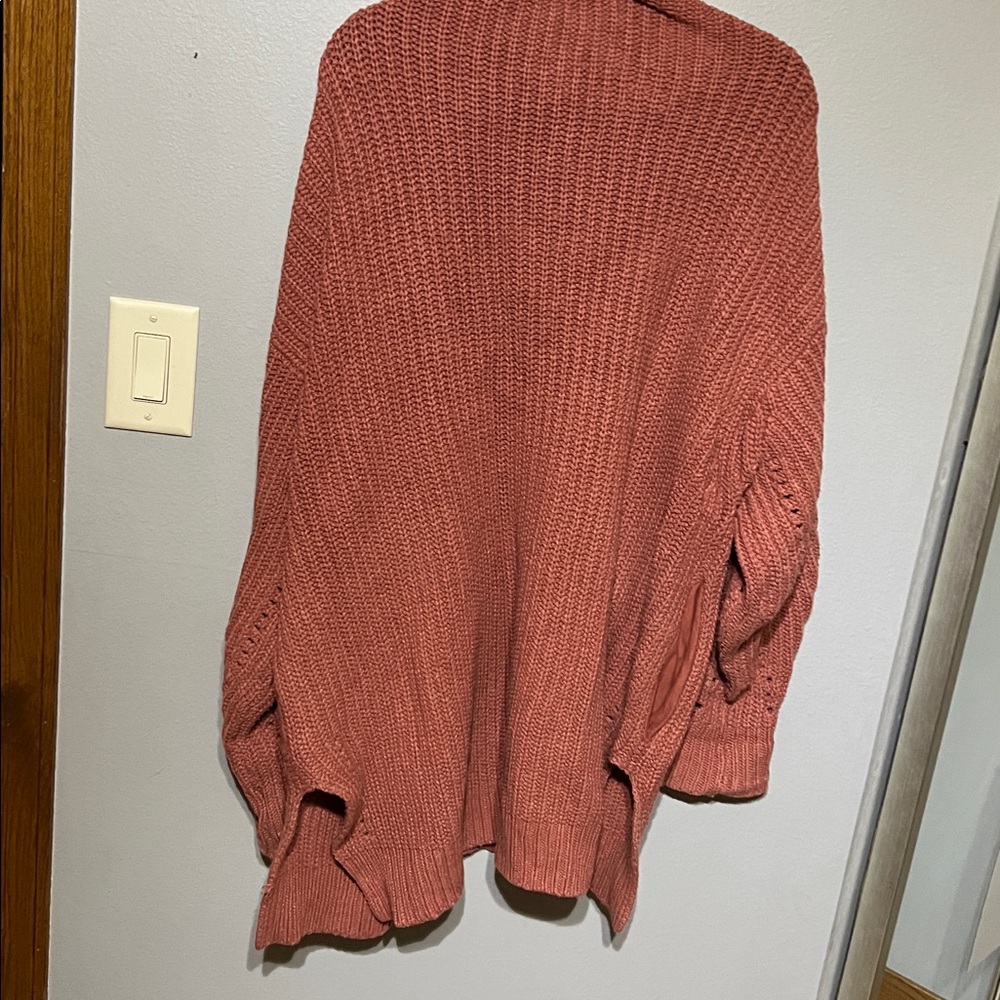 Free People Nightingale Knit Cardigan Pink Women's Size M - Picture 4 of 8